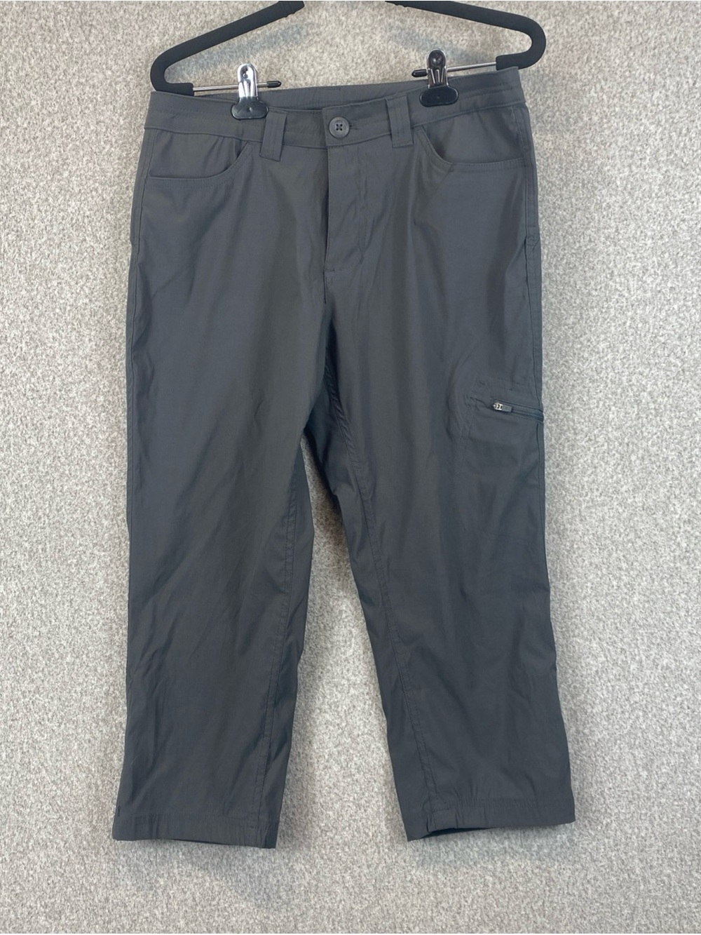 Eddie Bauer Gorpcore Pants Womens Sz 6 Capri Gray Hiking Performance Trail